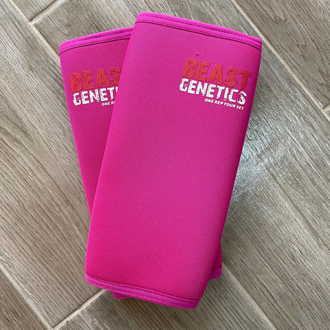 Knee Sleeves Pink Pair - Beast Genetics