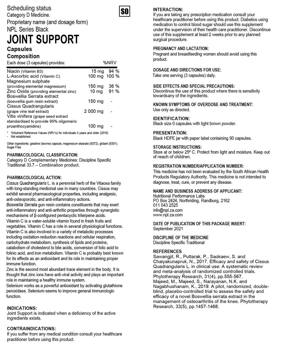 NPL Joint Support 90 Caps – Snatching Llama